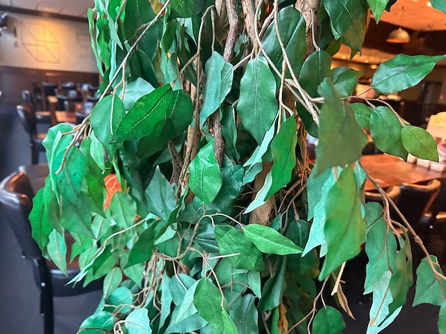 Kunstplant in metalen plantenbak - afbeelding 4 van  4