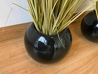 Kunstplant in pot (2x) - afbeelding 2 van  5