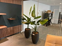Kunstplant in pot (2x)