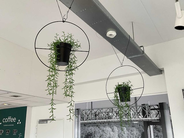 Kunstplant in pot (2x) - afbeelding 1 van  2