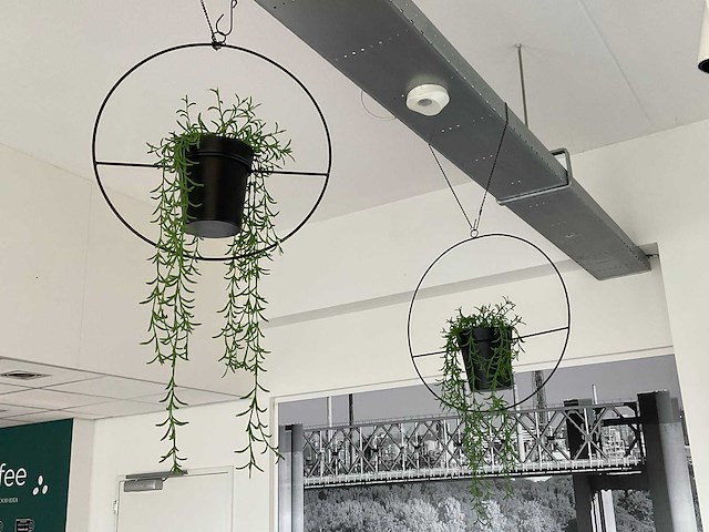 Kunstplant in pot (2x) - afbeelding 2 van  2