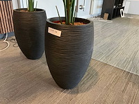 Kunstplant in pot (2x) - afbeelding 2 van  5