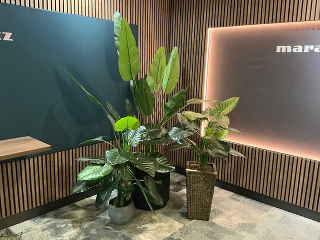 Kunstplant in pot (3x) - afbeelding 1 van  6