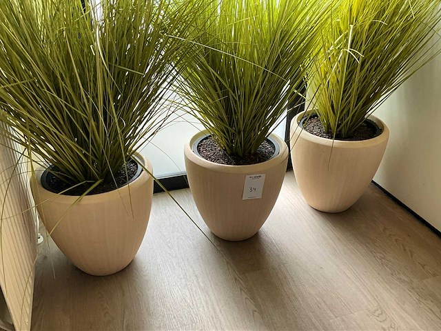 Kunstplant in pot (4x) - afbeelding 2 van  4