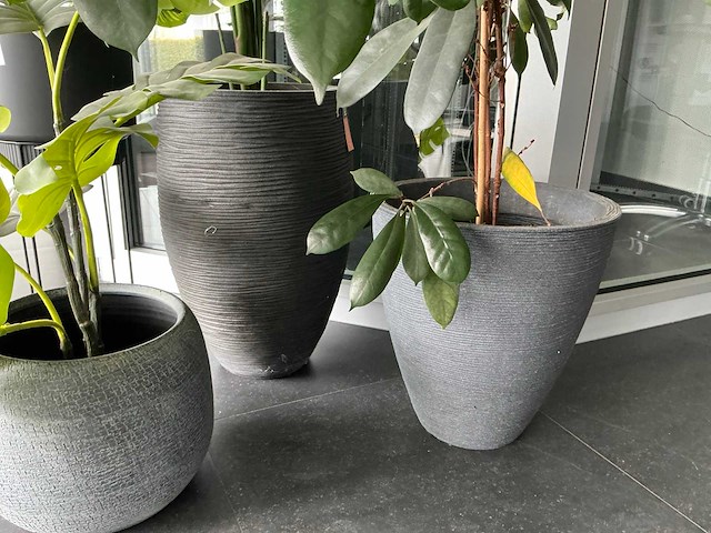 Kunstplant in pot (4x) - afbeelding 5 van  6