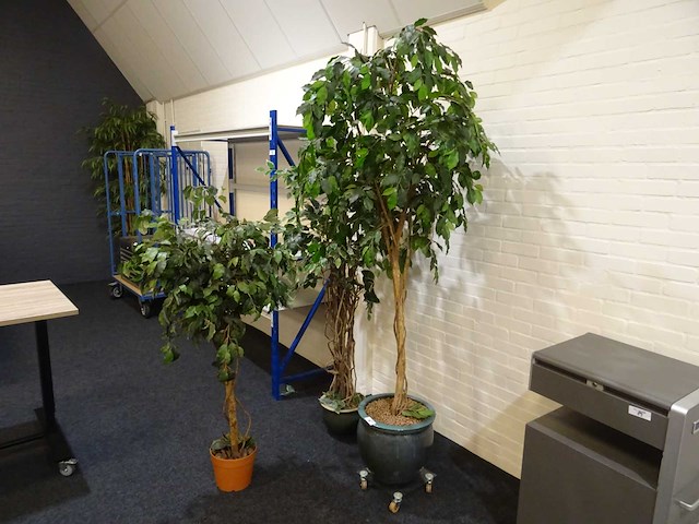 Kunstplant in pot (4x) - afbeelding 1 van  2