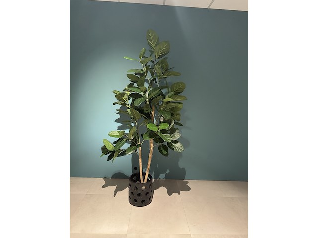 Kunstplant in pot colours&green, ficus audrey tree - afbeelding 1 van  6