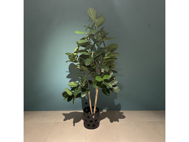 Kunstplant in pot colours&green, ficus audrey tree - afbeelding 5 van  6