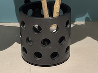 Kunstplant in pot colours&green, ficus audrey tree - afbeelding 6 van  6