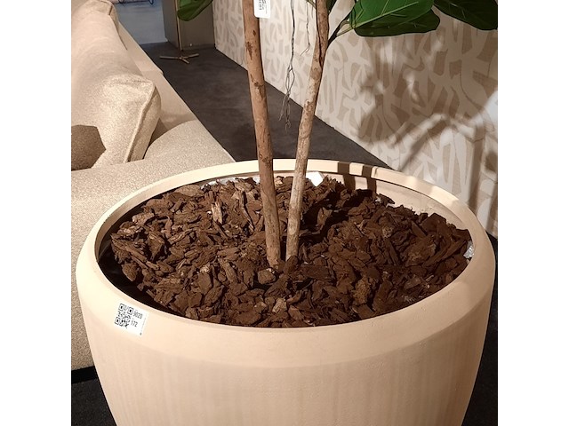 Kunstplant in pot colours&green, fiddle leaf tree - afbeelding 6 van  7