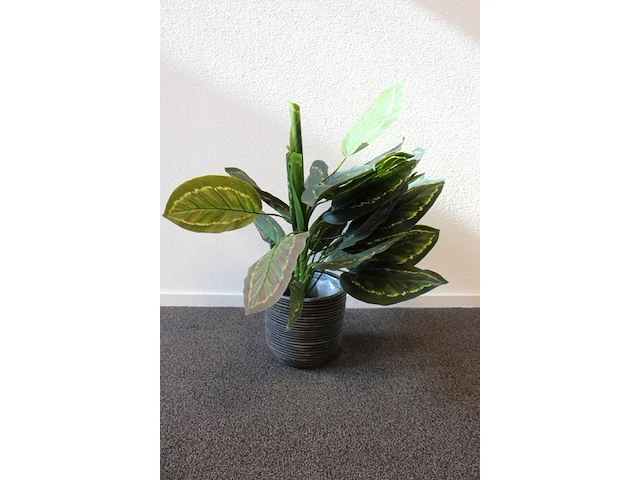 Kunstplant in pot, hoogte 80 cm. - afbeelding 2 van  2