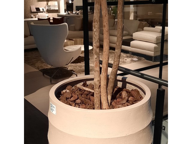 Kunstplant in pot, peach - afbeelding 5 van  5