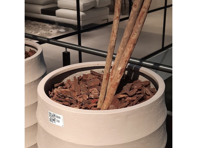 Kunstplant in pot, peach - afbeelding 5 van  5