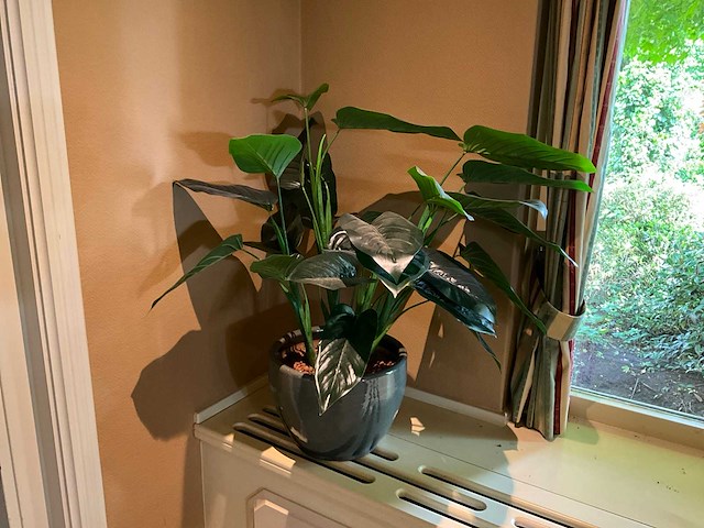 Kunstplant in pot - afbeelding 1 van  4