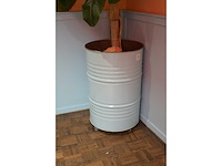 Kunstplant in verrijdbare drum (2x) - afbeelding 1 van  8