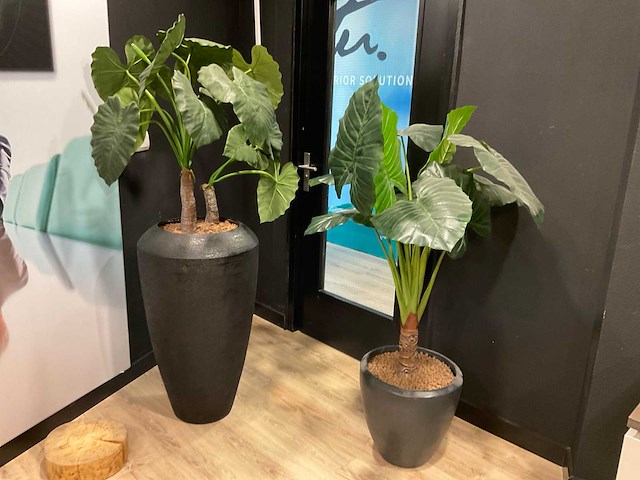 Kunstplant met pot (2x) - afbeelding 4 van  4