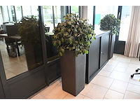Kunstplant met pot (2x) - afbeelding 1 van  4