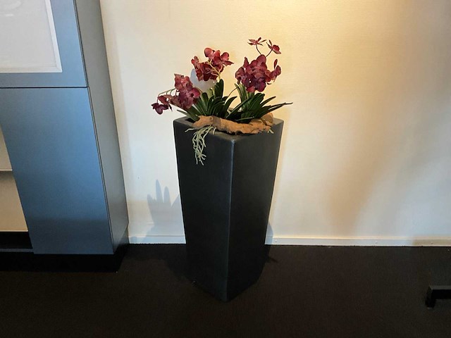 Kunstplant met pot (2x) - afbeelding 1 van  4