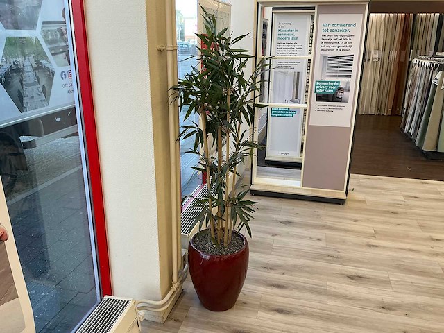 Kunstplant met pot (3x) - afbeelding 6 van  7