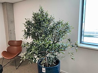 Kunstplant met pot (3x) - afbeelding 2 van  3