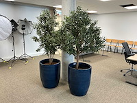 Kunstplant met pot (3x) - afbeelding 3 van  3