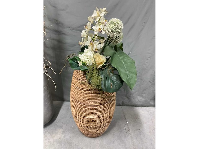 Kunstplant met pot (3x) - afbeelding 4 van  7
