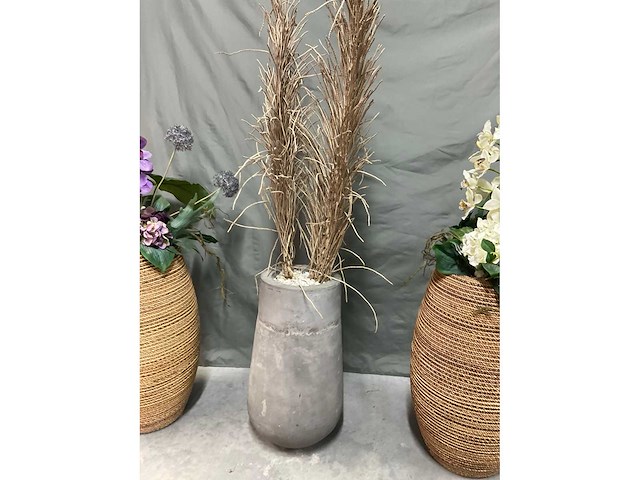 Kunstplant met pot (3x) - afbeelding 5 van  7
