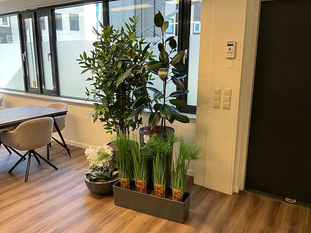 (kunst)plant met pot (4x) - afbeelding 1 van  5