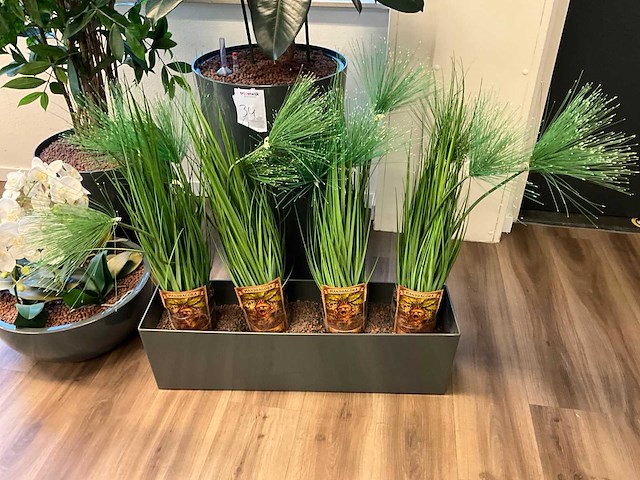 (kunst)plant met pot (4x) - afbeelding 3 van  5