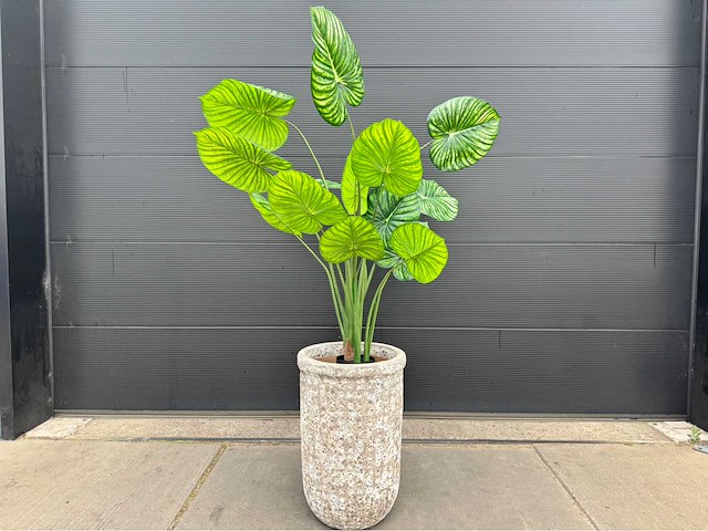 Kunstplant met pot - afbeelding 4 van  6