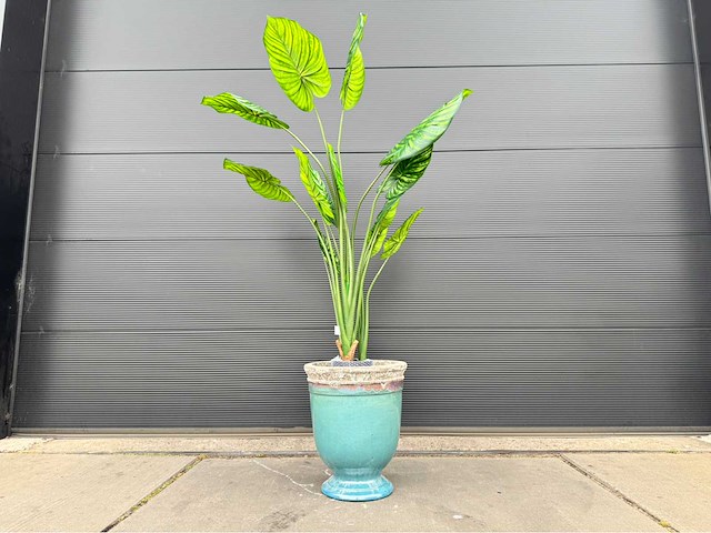 Kunstplant met pot - afbeelding 4 van  10