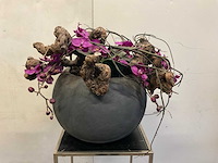 Kunstplant orchidee met pot - afbeelding 2 van  5