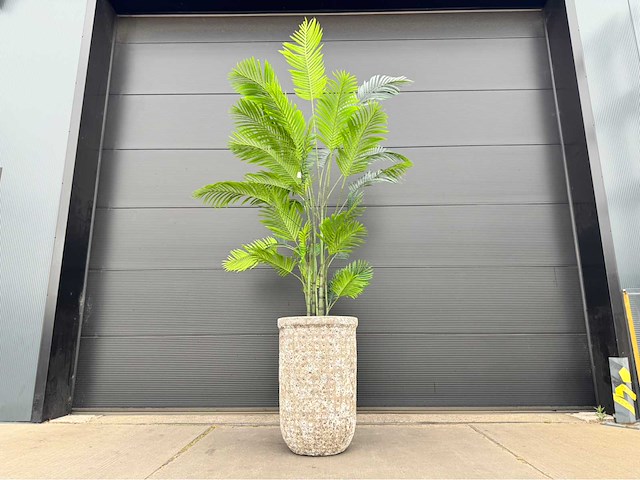 Kunstplant palm met pot - afbeelding 2 van  9