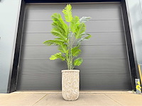 Kunstplant palm met pot - afbeelding 2 van  9