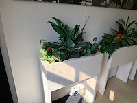 Kunstplanten in bak (3x) - afbeelding 2 van  3