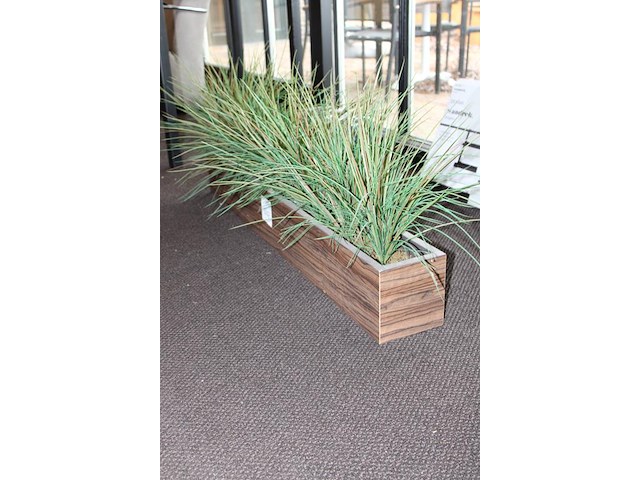 Kunstplanten in bak breedte 114 cm. - afbeelding 2 van  2