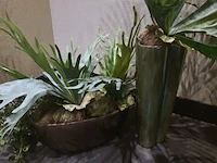Kunstplanten in pot - set van 2 stuks - afbeelding 2 van  2