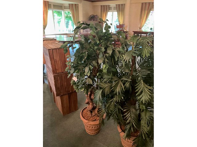 Kunstplanten in pot (2x) - afbeelding 2 van  3