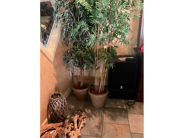 Kunstplanten in pot (2x) - afbeelding 4 van  4