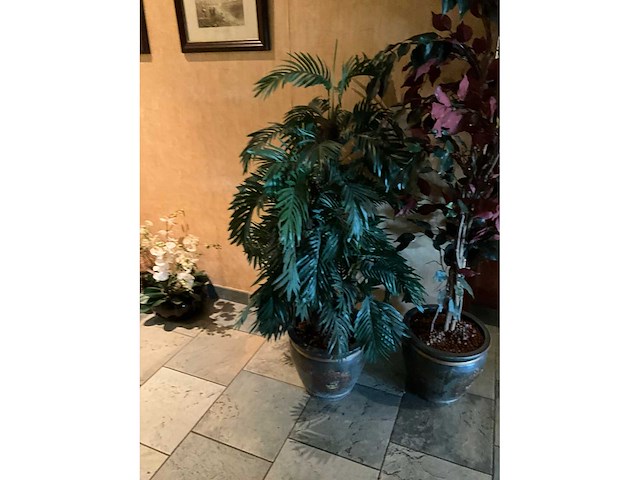 Kunstplanten in pot (2x) - afbeelding 5 van  6