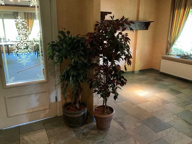 Kunstplanten in pot (2x) - afbeelding 1 van  6
