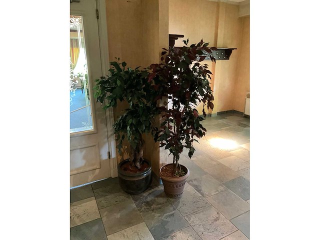 Kunstplanten in pot (2x) - afbeelding 2 van  6
