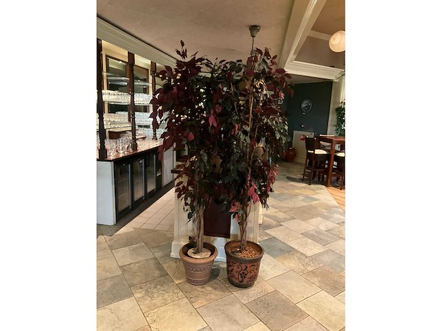 Kunstplanten in pot (2x) - afbeelding 2 van  5