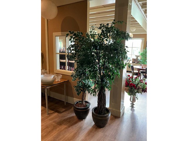 Kunstplanten in pot (2x) - afbeelding 2 van  6