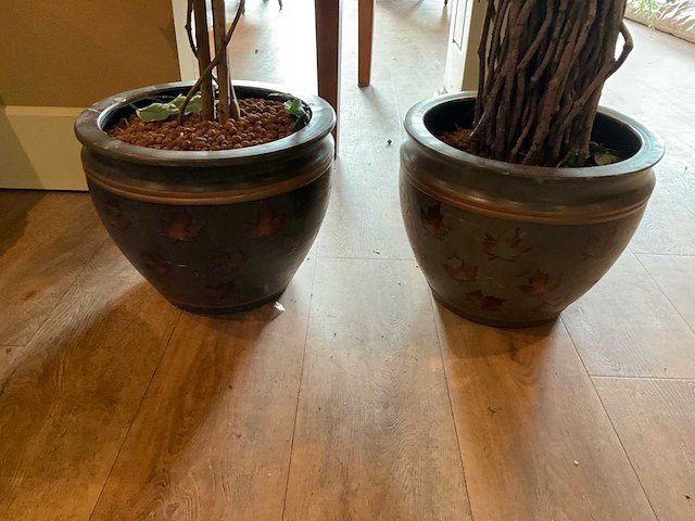 Kunstplanten in pot (2x) - afbeelding 5 van  6