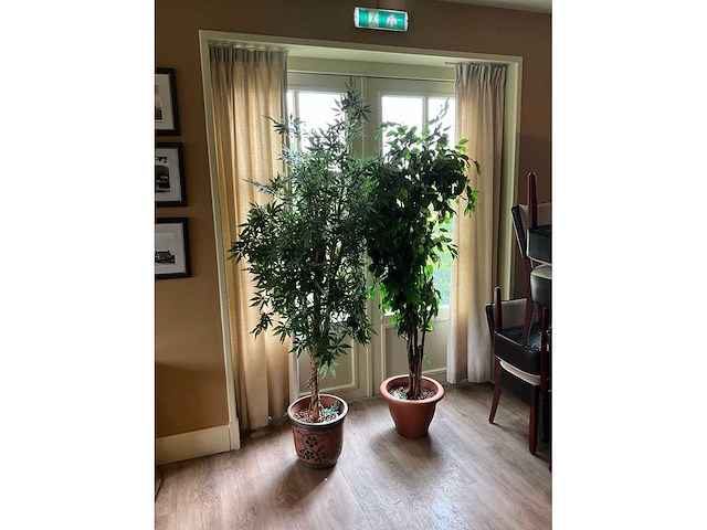 Kunstplanten in pot (2x) - afbeelding 2 van  6