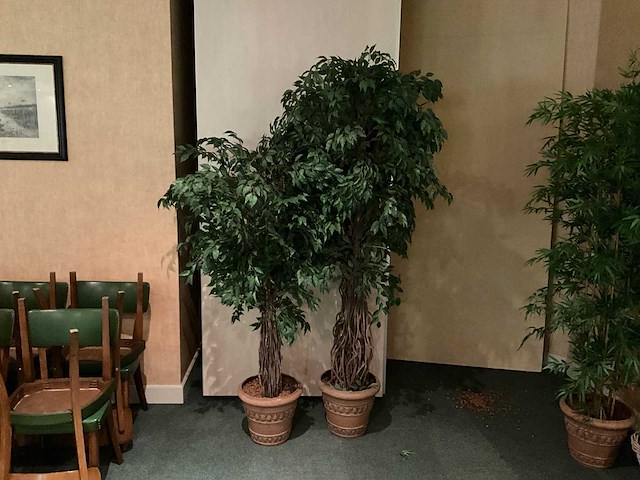 Kunstplanten in pot (2x) - afbeelding 1 van  1