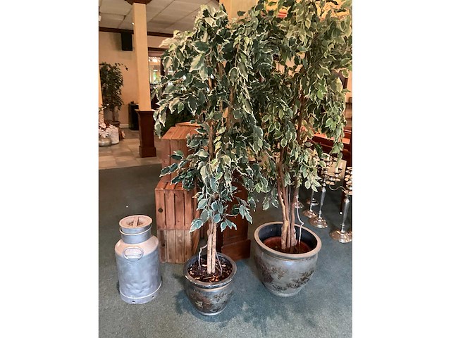 Kunstplanten in pot (2x) - afbeelding 3 van  9
