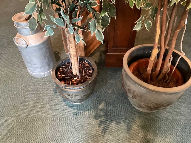 Kunstplanten in pot (2x) - afbeelding 7 van  9