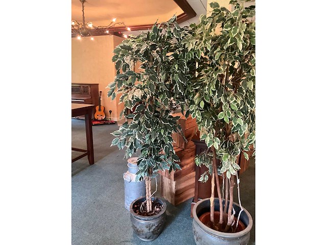 Kunstplanten in pot (2x) - afbeelding 8 van  9